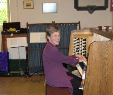 Lynne Adams at the Organ
